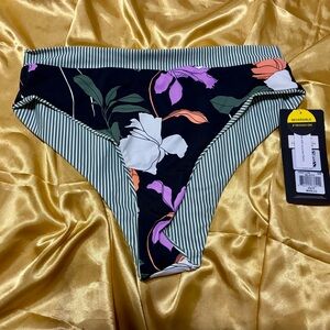 Body Glove Women’s Marlee High Waist Reversible Bikini Bottom